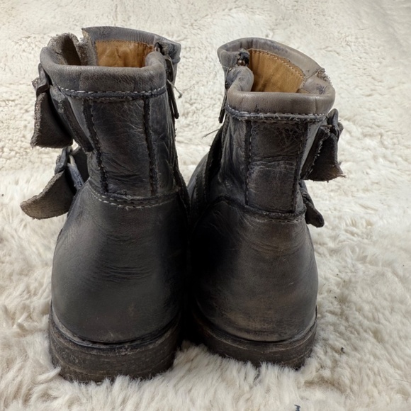 Bed Stu Spunky Women's Fashion Vintage Motorcycle Boots Black Leather Size 8.5 - Picture 5 of 9